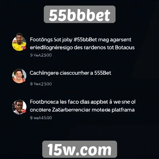 Avaliações de usuários sobre o 55bbbet